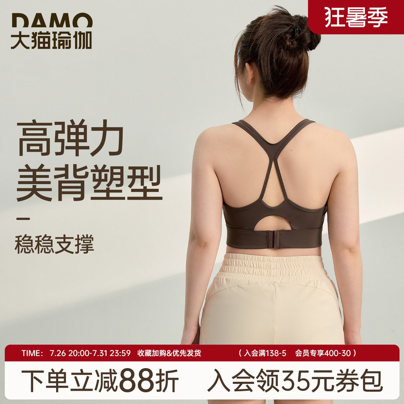 Sports Bra for Women Plus Size Fat mm Yoga Clothes Fitness Clothes Pilates Training Clothes High-Intensity Shock-Proof Sports Vest