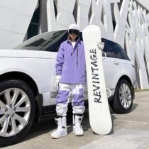 Long White Hills Ski Suit Rental KeepMoney Ski Suit Men And Women Veneer Double Board Tide Card Waterproof Warm