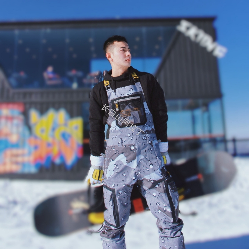 Changbai Mountain ski suit rental DC outdoor skiing baby bag pants men and women large size single board double board tide brand waterproof