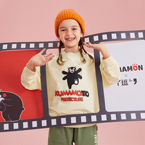 3-4 years old girl clothes spring and autumn clothes 2021 New Products 5 girls clothes 6 sets of head long sleeve cartoon casual 9 top