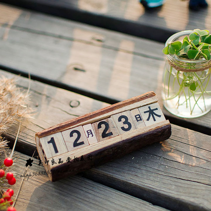 zakka log small calendar perpetual calendar photo props shooting background decoration photo props 58