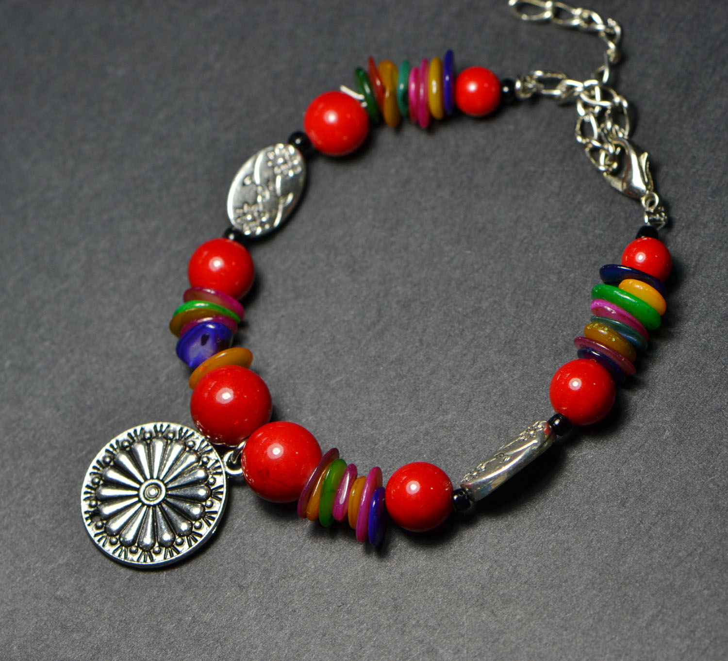 Tây Tạng Vân Nam Vòng tay gió quốc gia Phụ nữ Vòng tay gió Retro Phụ kiện trang sức Bohemian - Vòng đeo tay Clasp vòng thạch anh