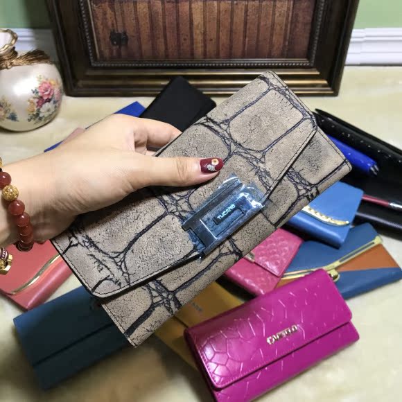 Ví dài của phụ nữ có dung lượng lớn clip vị trí nhiều thẻ đơn giản nhỏ ví tươi giữ vé giải phóng hàng tồn kho ví tiền nam