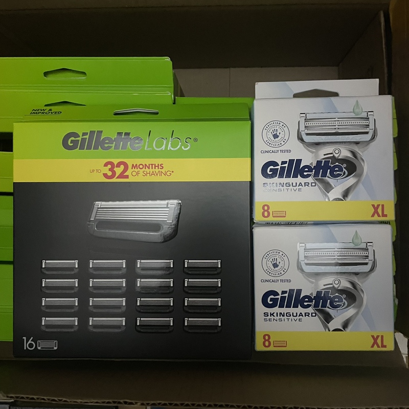 Gillette Labs Aurora Cloud Sensation Manual Razor Head Exfoliating Hot-Sensing Handle Universal 5-Layer Blades