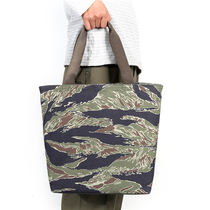 Mold Vietnam Tabby camouflage MMYS Memorial edition Heavy canvas TOTE TOTE tide bag Army fan shoulder bag Japanese