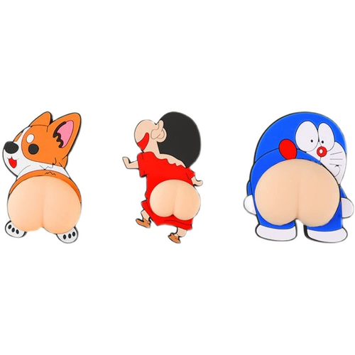 Милая силиконовая трехмерная мультяшная лента на стену для домашнего использования, эластичная наклейка, 3D, защита от столкновений