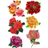 Стеклянная самоклеющаяся водонепроницаемая наклейка, наклейки, в цветочек