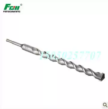 Square king rotary hammer drill bit 350 500 600 Long round handle two pits and two grooves impact drill head wall through wall drill bit