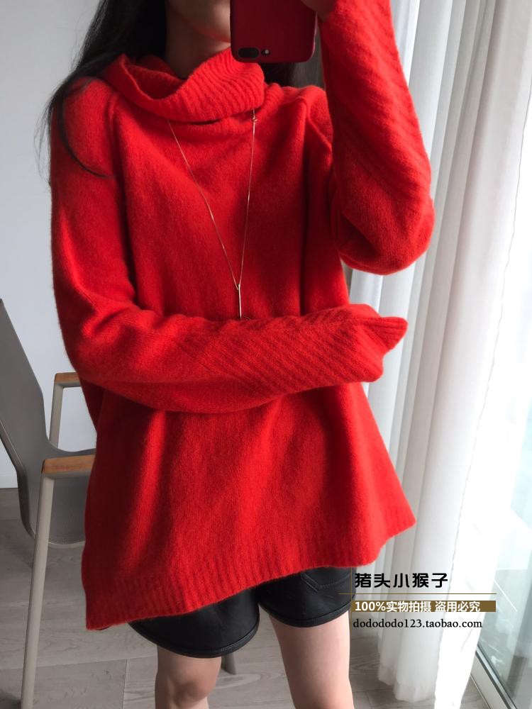 Áo len cao cổ nhung nhỏ yak của Bắc Âu. Loose oversize đặc biệt ngon, ấm áp và thoải mái áo thu đông nữ