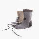 ລະດູຫນາວ high-top lace-up ແມ່ຍິງ waterproof ຕ້ານ slip warmeering ski retro ຍີ່ປຸ່ນກາງແຈ້ງ snow boots duck ເກີບລ່າສັດ