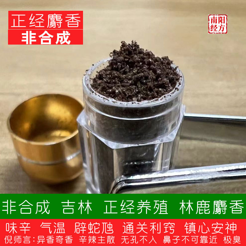 Nanyang Jingfang, Jilin Reared Deer Musk, Chinese Medicinal Material, No Technology, Non-Chemically Synthesized, Authentic Musk Nanyang Jingfang, Jilin Reared Deer Musk, Chinese Medicinal Material, No Technology, Non-Chemically Synthesized, Authentic Musk