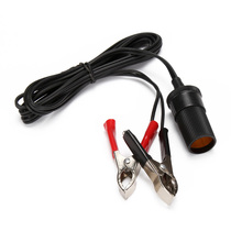 Car emergency power cord 2 meters battery clip car battery clip to cigarette lighter pure copper thickened