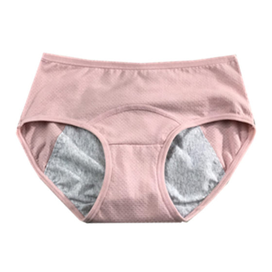 Cotton girl's physiological underwear mid-waist student high school menstrual period big aunt leak-proof hygienic breathable antibacterial