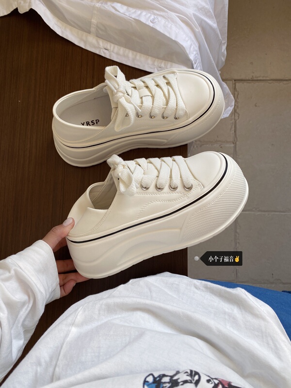 2026 Spring Ya She 6C03-1 Lightweight Thick-Soled Height-Increasing Fashionable Korean Style Heel-Stepping Dual-Use Slippers Casual Shoes for Women
