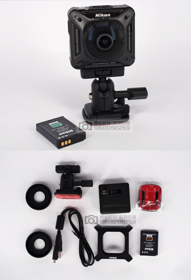 Máy ảnh toàn cảnh mới của Nikon Máy đóng khóa KeyMission 360 độ thể thao 4K chống nước toàn cảnh - Máy ảnh kĩ thuật số máy ảnh mini