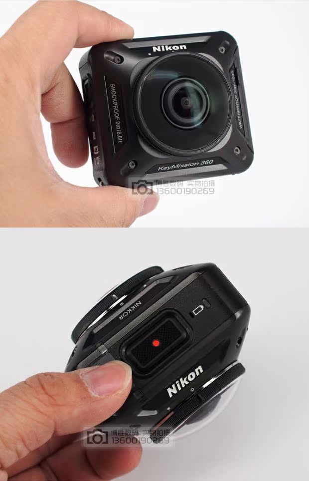 Máy ảnh toàn cảnh mới của Nikon Máy đóng khóa KeyMission 360 độ thể thao 4K chống nước toàn cảnh - Máy ảnh kĩ thuật số máy ảnh mini
