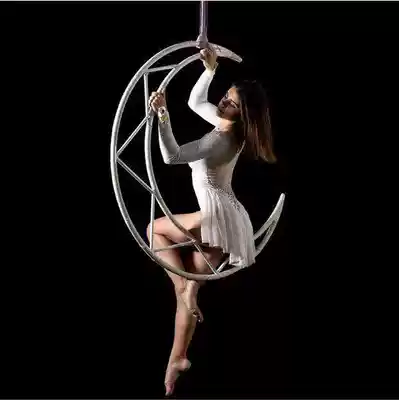 Pylon dance rings dance in the air single ear rings acrobatic rings moon goddess