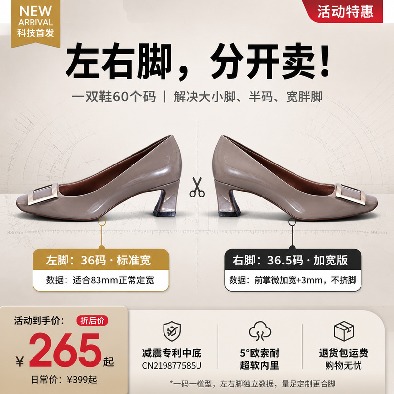 Comfortable Square Toe Work Shoes, Genuine Leather, Medium Chunky Heel, Wide Feet, Plus Size, High Heel Women's Shoes Comfortable Square Toe Work Shoes, Genuine Leather, Medium Chunky Heel, Wide Feet, Plus Size, High Heel Women's Shoes