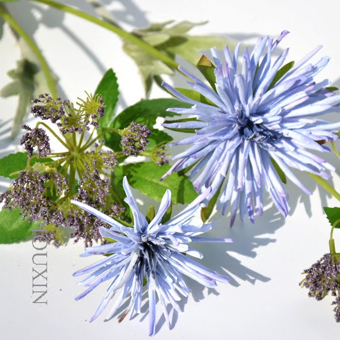 Simulation Flowers Little Fresh Crab Claw Chamomile Home Soft Dress Floral Accessories Blue Wedding Flower Living Room Fake Flower Bouquet