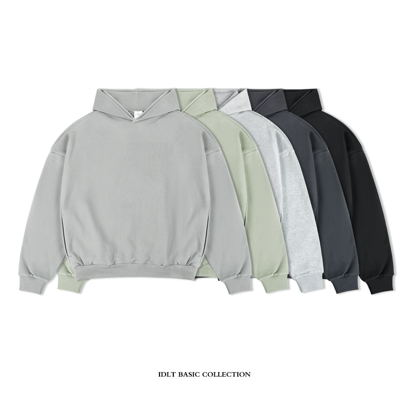 Idlt Silhouette Hoodie 400g Drop Shoulder Loose Sweatshirt Basic Style Unisex Trendy Original Street Versatile ins Idlt Silhouette Hoodie 400g Drop Shoulder Loose Sweatshirt Basic Style Unisex Trendy Original Street Versatile ins