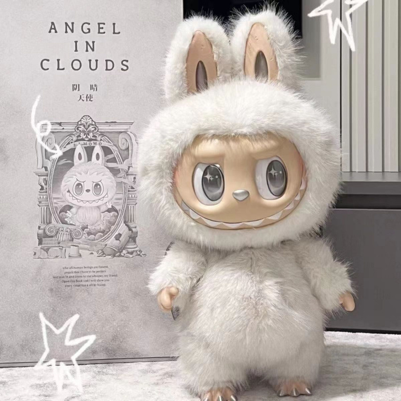 Labubu 58cm Sunny and Cloudy Angel Zimomo Big Leader Vinyl Figure Plush Labubu Toy Trendy Plaything