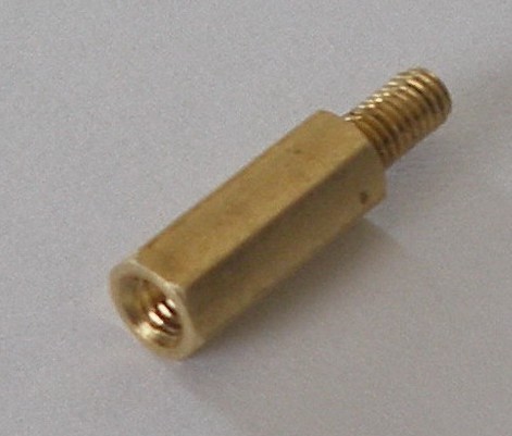 Single-head copper column M3 * 6mm 6 hexagonal copper column
