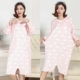 Mùa thu và mùa đông áo dài tay phiên bản Hàn Quốc của bộ đồ ngủ nhung mỏng kích thước lớn dài phần giải trí dài đảo nhung phục vụ nhà áo ngủ shop đồ lót đẹp giá rẻ