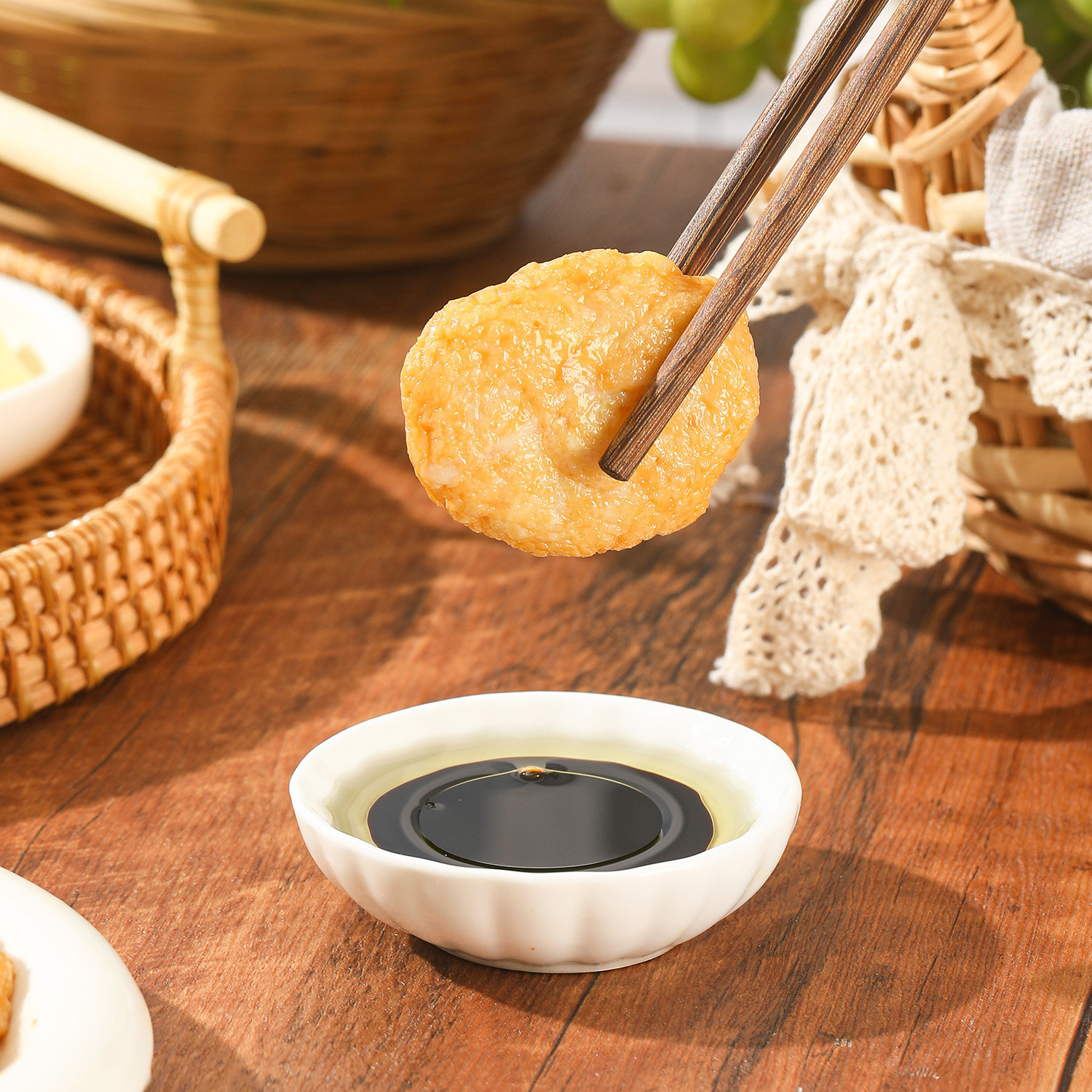 海霸王黄金花枝饼200g/袋：一口咬下，鲜香满溢，让你停不下来的小零食！-火锅-淘宝好物网