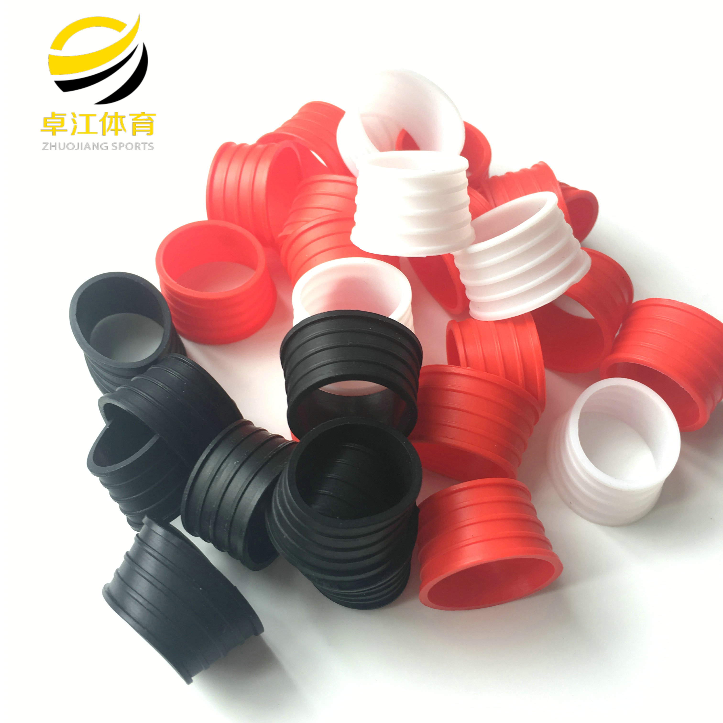 New hand glue sealing ring silicone shock-absorbing non-slip finger bundle badminton racket fishing rod grip fixed closing ring