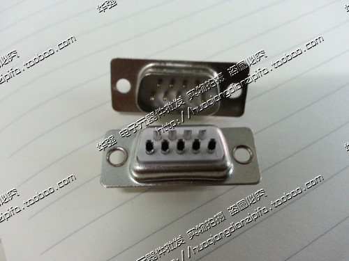 DB9 pin male head welding wire type DB9 male welding head DB9 connector RS232 serial port gold plated D-SUB