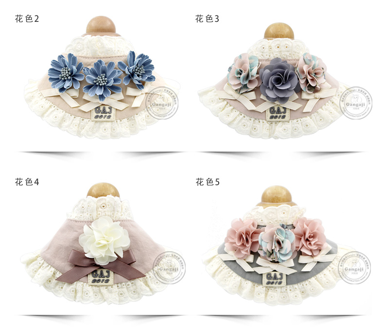 [Gangaji Gangaji] giản dị tinh tế chất lượng con chó cưng Teddy gấu cổ áo phụ kiện quần áo - Quần áo & phụ kiện thú cưng áo chó con