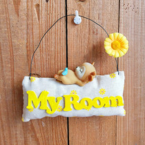 European baby room bedroom fabric room number door creative home decoration wall cute girl boy door listed