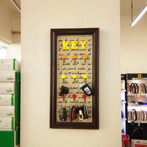 Office Xuanguan Clothes hat frame key hook European-style creative wood hanging clothes hanger room sitting room wall face wall hanging