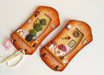 Door coat rack entry key adhesive hook creative wooden hanger Wall hanger Wall hanger room style decoration wall hanging