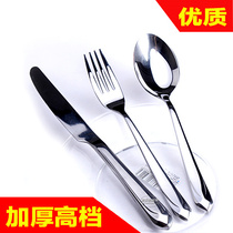 Spring new listed restaurant kitchen utensils European style simple features fashion stainless steak fork soup spoon chopsticks set