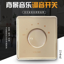 Background music constant voltage constant resistance dual volume adjustment switch Two-channel stereo tuning switch 86 panel