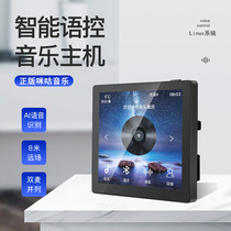 Background Music 86 Type 4 Inch Screen Voice-controlled Host WiFi Digital Power Amplifier Voice Controller Graffiti Smart Home