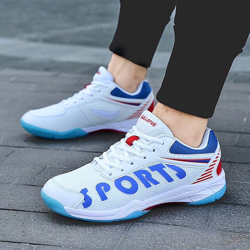 Badminton Shoes Women's Summer Men And Women Shoes Mesh Surface Breathable Damping Anti-Slip Abrasion Resistant Ultra Light Training Professional Sneakers