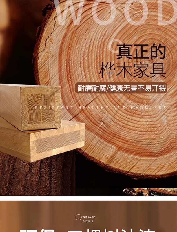 Mỹ gỗ rắn tủ tivi bàn cà phê kết hợp bộ bàn ghế phòng khách kết hợp căn hộ nhỏ đầy đủ nhà đầy đủ - Bộ đồ nội thất