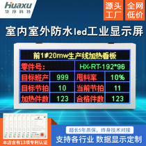 Huaxu Technologys secondary development of indoor and outdoor full-color outdoor LED display supports network port 485 modbusRTU