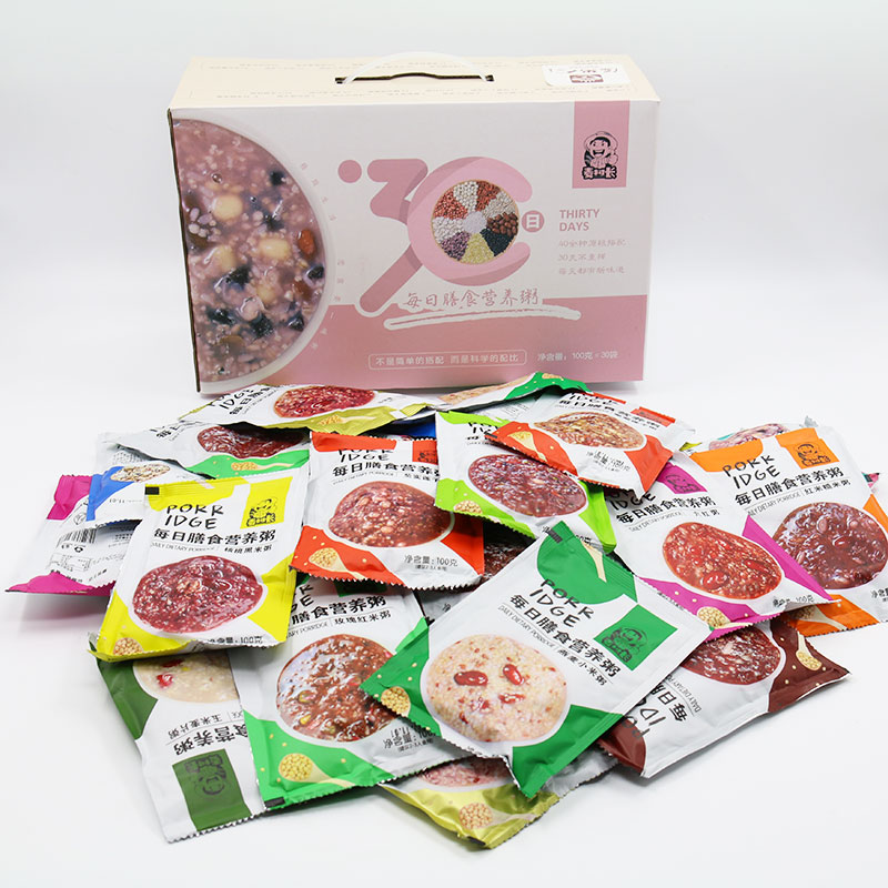 TV with the same paragraph Mai Village Chief 30th five-grain and miscellaneous grains porridge daily dietary ingredients miscellaneous grains health nutritious porridge 30 packets