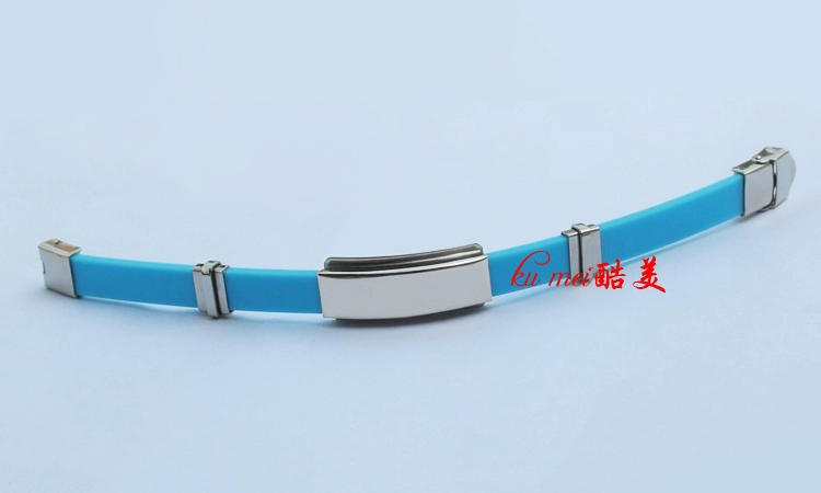 Vòng đeo tay thời trang Hàn Quốc có thể được khắc titan thép silicone nam và nữ vòng đeo tay tùy chỉnh học tập món quà trang sức tay