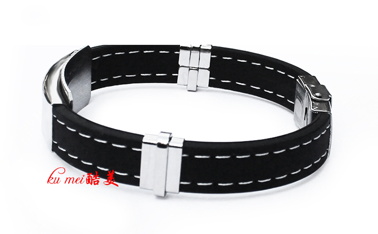 Vòng đeo tay thời trang Hàn Quốc có thể được khắc titan thép silicone nam và nữ vòng đeo tay tùy chỉnh học tập món quà trang sức tay vòng tay đẹp