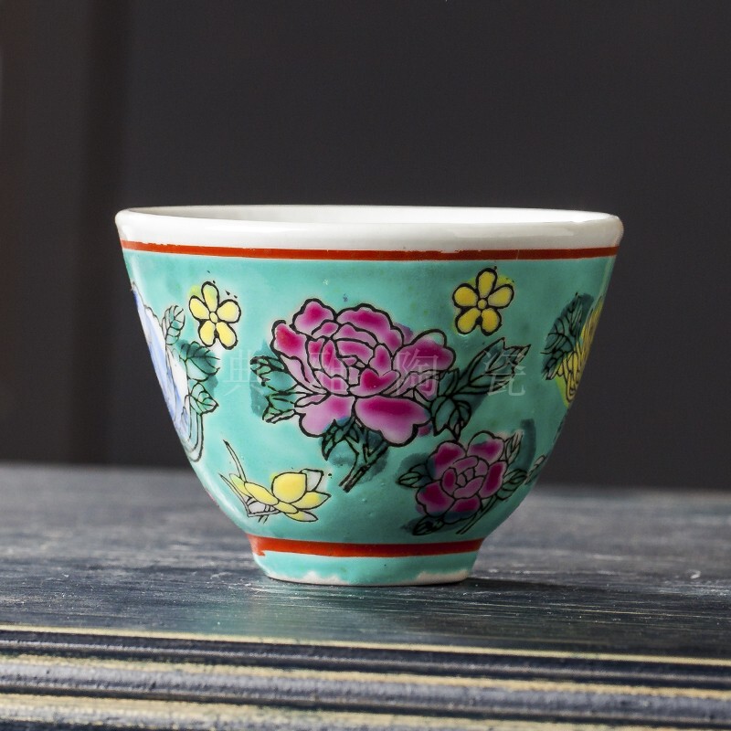 Jingdezhen Factory-Made Porcelain Hand-Painted Pastel Green Multi-Patterned Two-Cup Set, Tea Cup, Tea Water Cup, Wine Cup, Ceramic Tea Set, Tea Bowl Jingdezhen Factory-Made Porcelain Hand-Painted Pastel Green Multi-Patterned Two-Cup Set, Tea Cup, Tea Water Cup, Wine Cup, Ceramic Tea Set, Tea Bowl