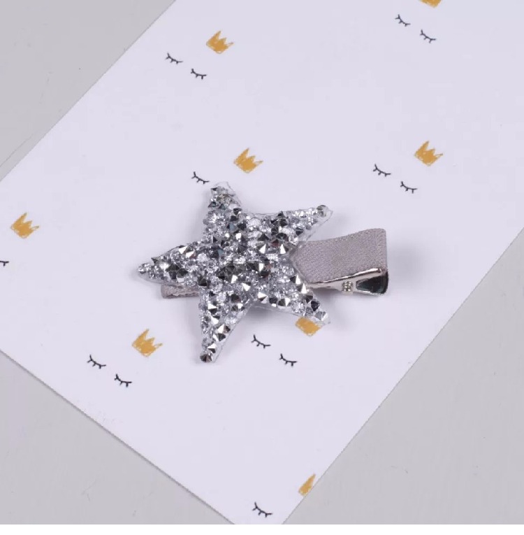 Hàn Quốc nhập khẩu mũ trẻ em cô gái trẻ em phụ kiện tóc flash kim cương sao thẻ cô gái kẹp tóc buộc tóc scrunchies