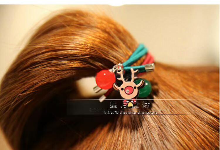 Mũ bảo hiểm cho trẻ em Phụ kiện tóc cho trẻ em Giáng sinh vòng tóc dễ thương kẹp càng cua