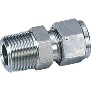 不锈钢卡套 终端直通 GB1/8*3MM  GB1/8*1/8