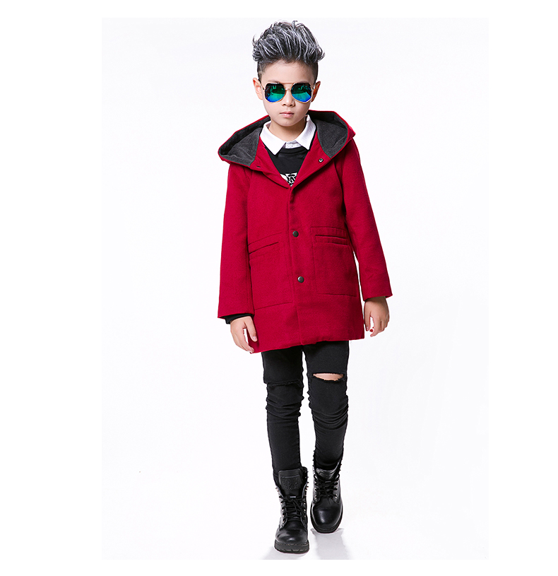 Manteau pour garcon en mélange - Ref 2161203 Image 15