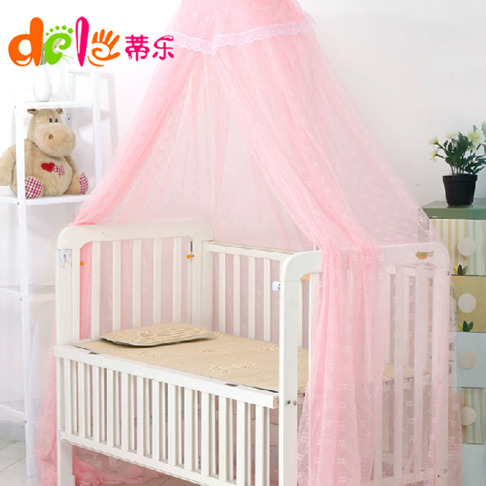 蒂乐婴儿蚊帐儿童蚊帐宝宝蚊帐幼儿小孩婴儿床蚊帐无底落地带支架