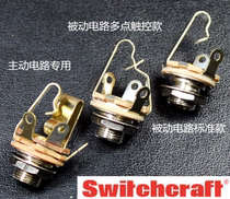 US Switchcraft multi-contact fender emg guitar bass active passive circuit jack socket